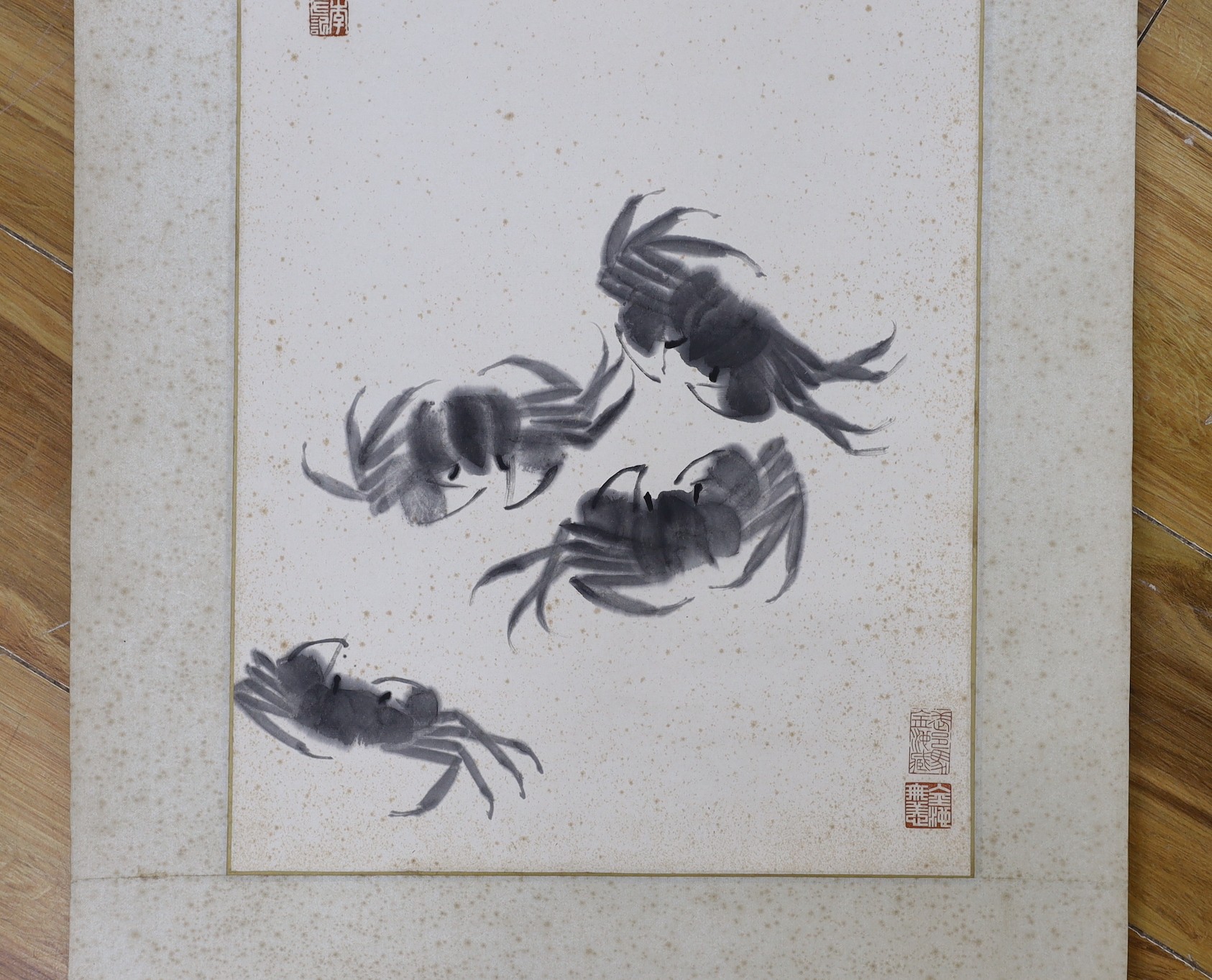 A Chinese scroll painting etc.